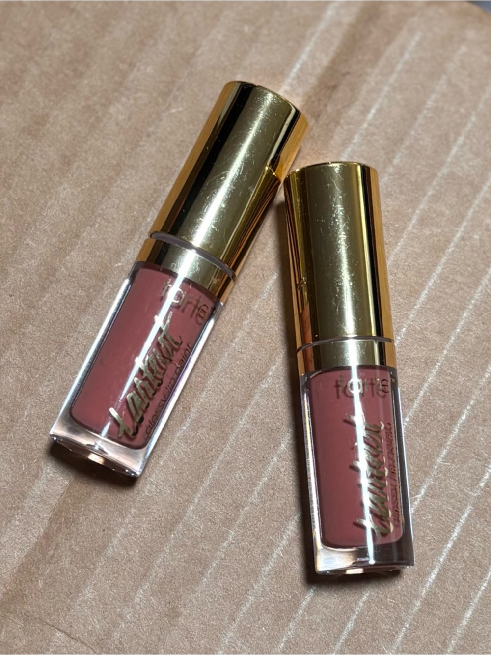2x mini tarte Liquid Lipstick Duo in Dusty Rose Mauve